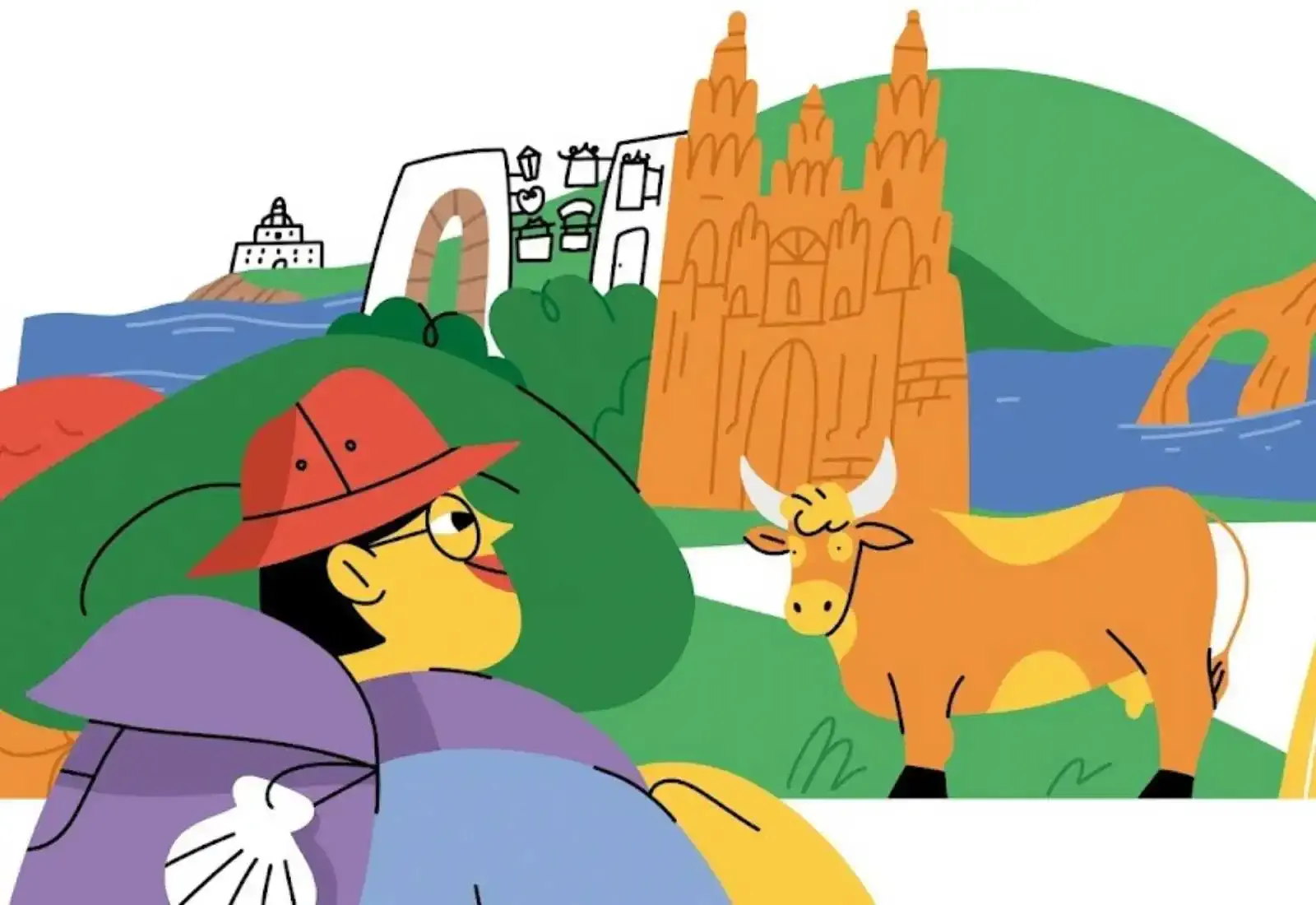 Google auf dem Jakobsweg