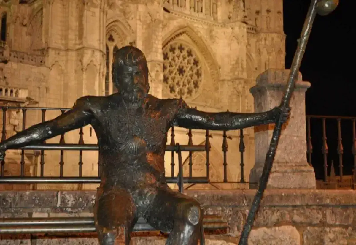 La escultura al peregrino de Burgos