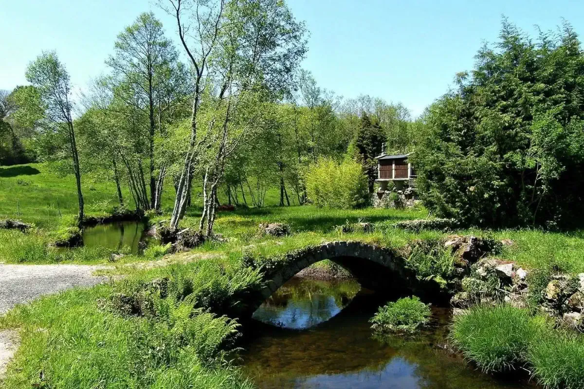 Brücke in Ponte Ferreira, Camino Primitivo
