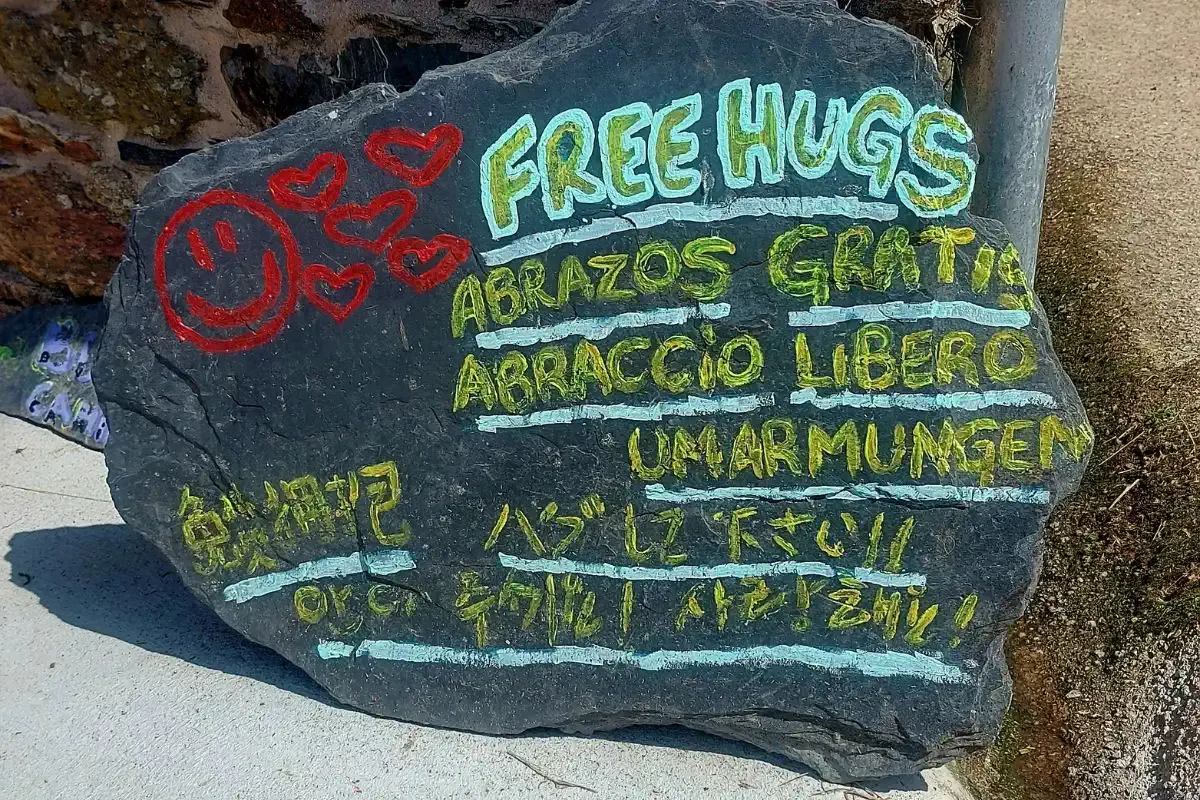 Abrazos en el Camino de Santiago
