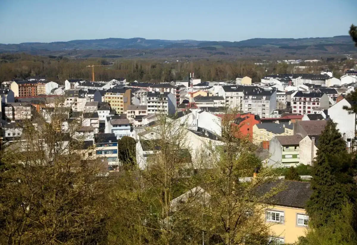 El paisaje de la localidad de Sarria