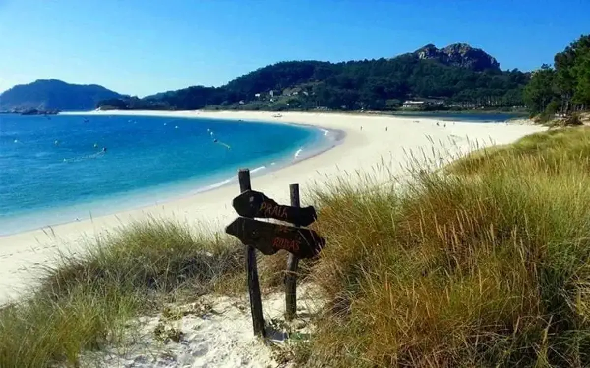 Plage de Rodas dans les îles Cíes