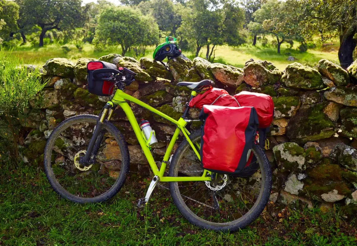 Una bici en el Camino de Santiago