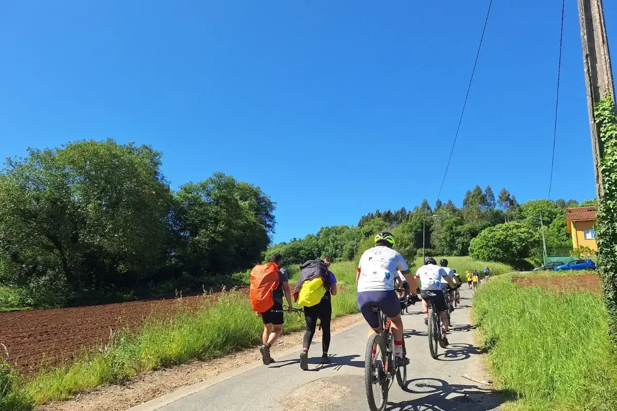 Pilger und Fahrrad-Pilger