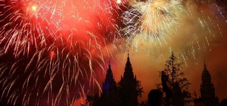 Xacobean year fireworks
