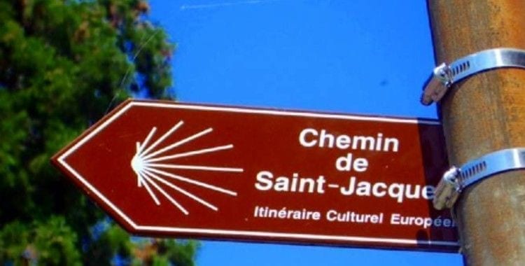 Señal de "Chemin de Saint-Jacques"
