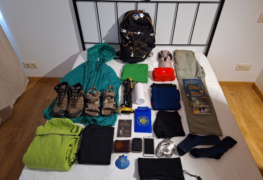 Things to bring in your backpack on the Camino de Santiago.