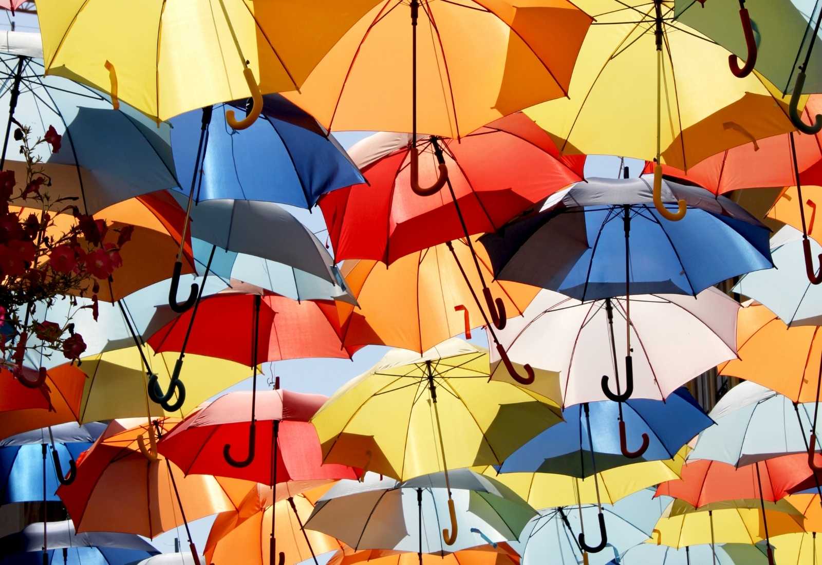 Paraguas de colores