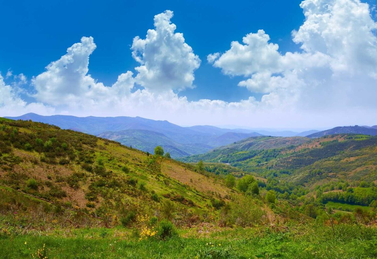 Vista de los Ancares desde O Cebreiro