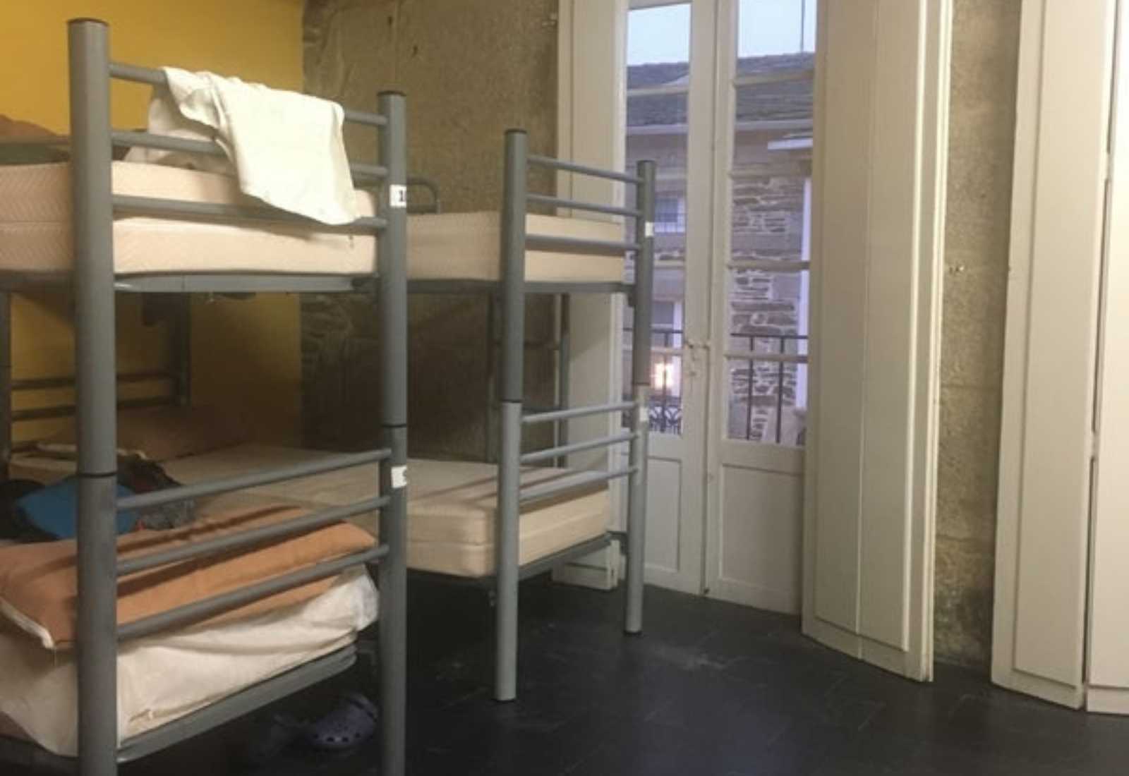 Dormitorio del Albergue Xunta de Galicia en Sarria