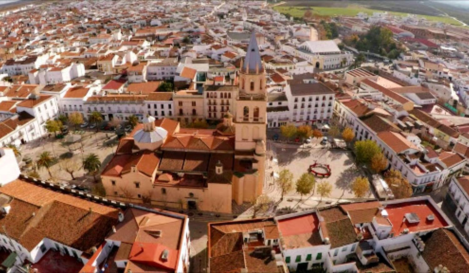 Vista aérea de Villafranca de Barros