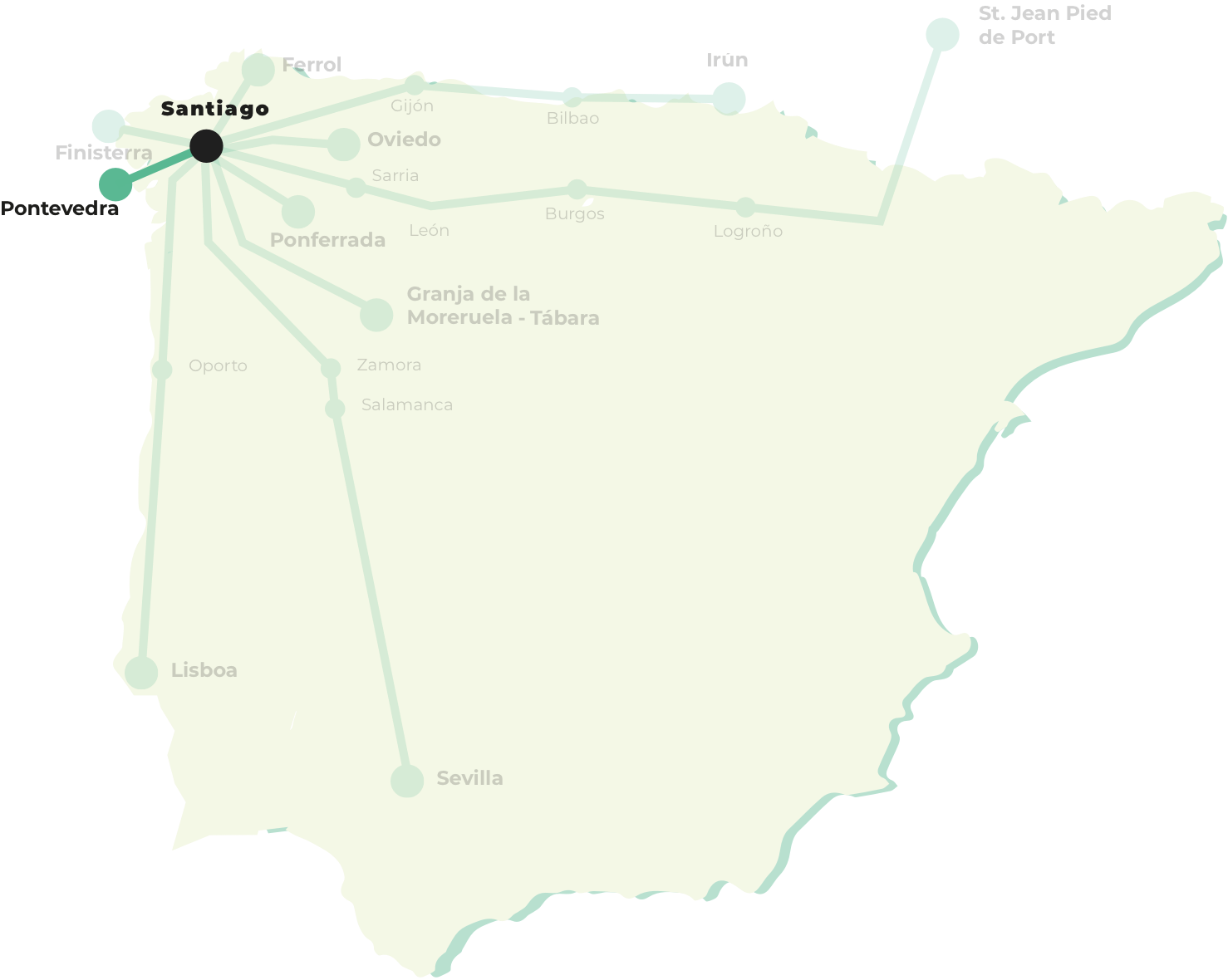 Mapa del Father Sarmiento Way