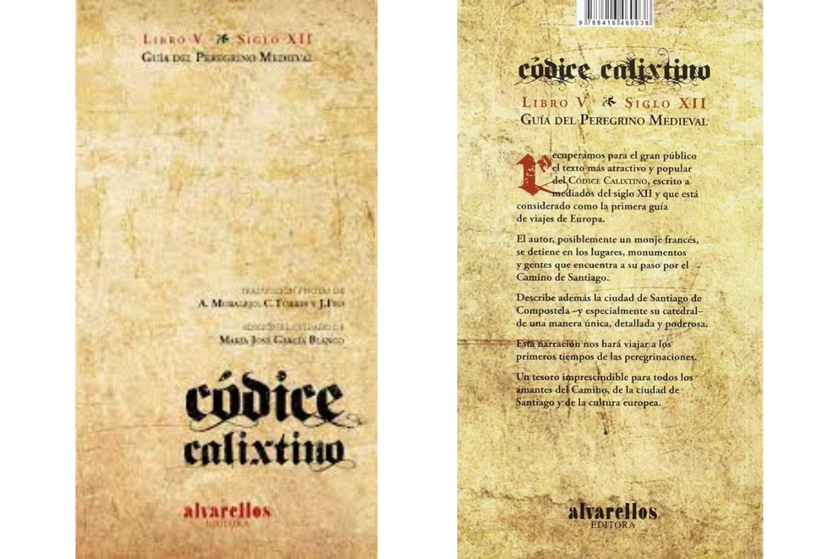 Deckblatt und Rückseite des Codex Calixtinus