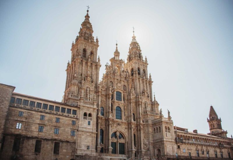 Fachada arreglada de la Catedral de Santiago