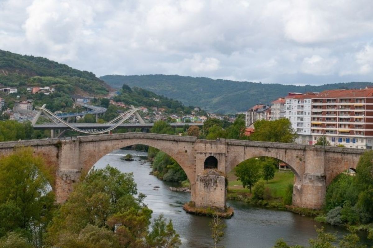 Roman bridge in Ourense