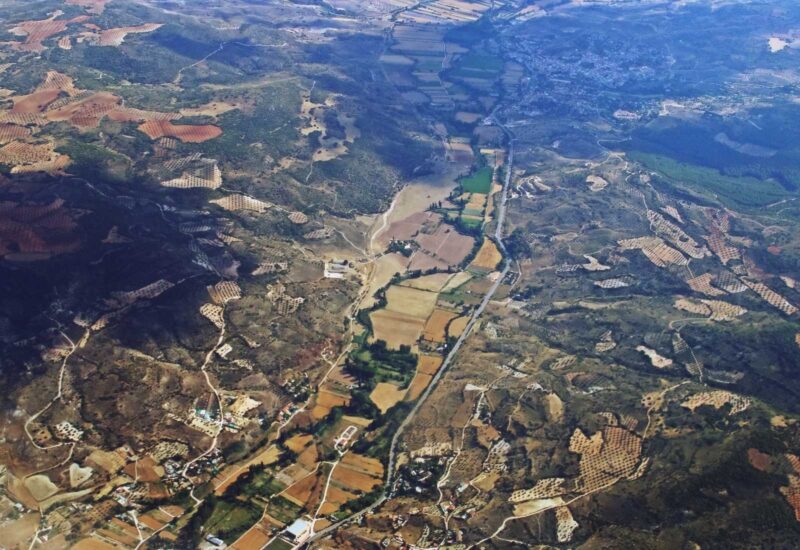 The Road to Uclés seen from above