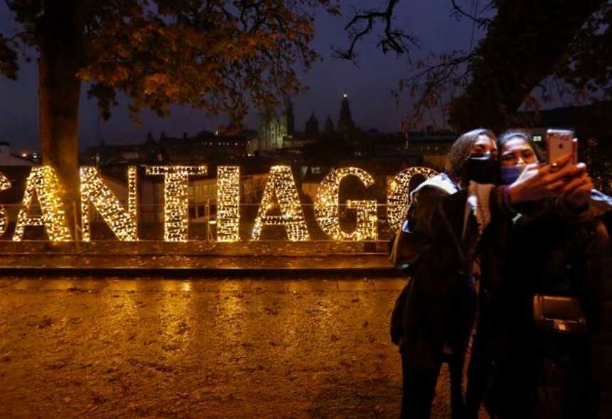 Las luces de Santiago de Compostela