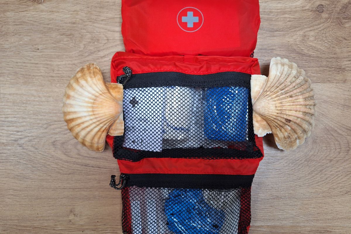 first aid kit on the Camino