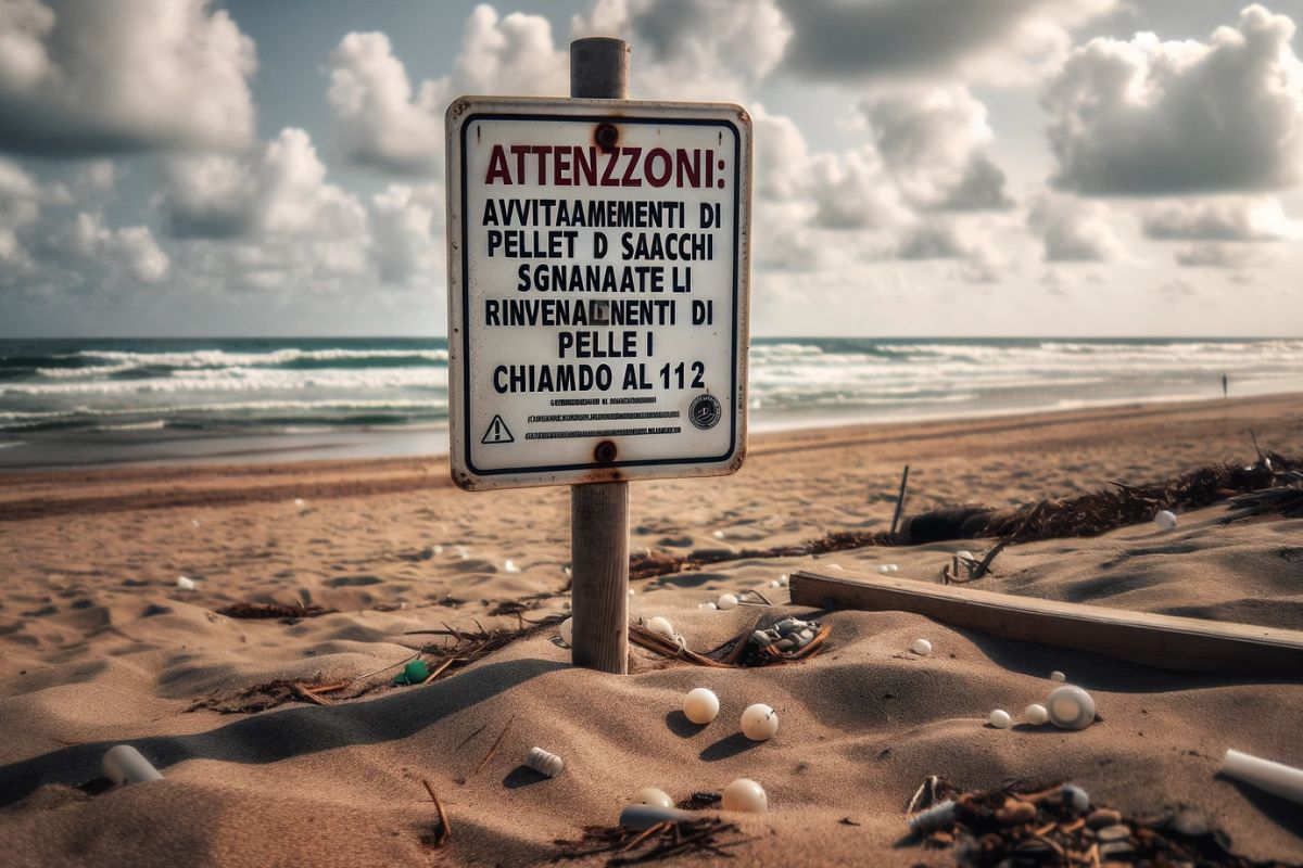 Chiama il 112 e il comune corrispondente per rimuovere i granuli lungo la costa galiziana.