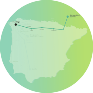 camino-santiago-frances Mapa camino de santiago frances