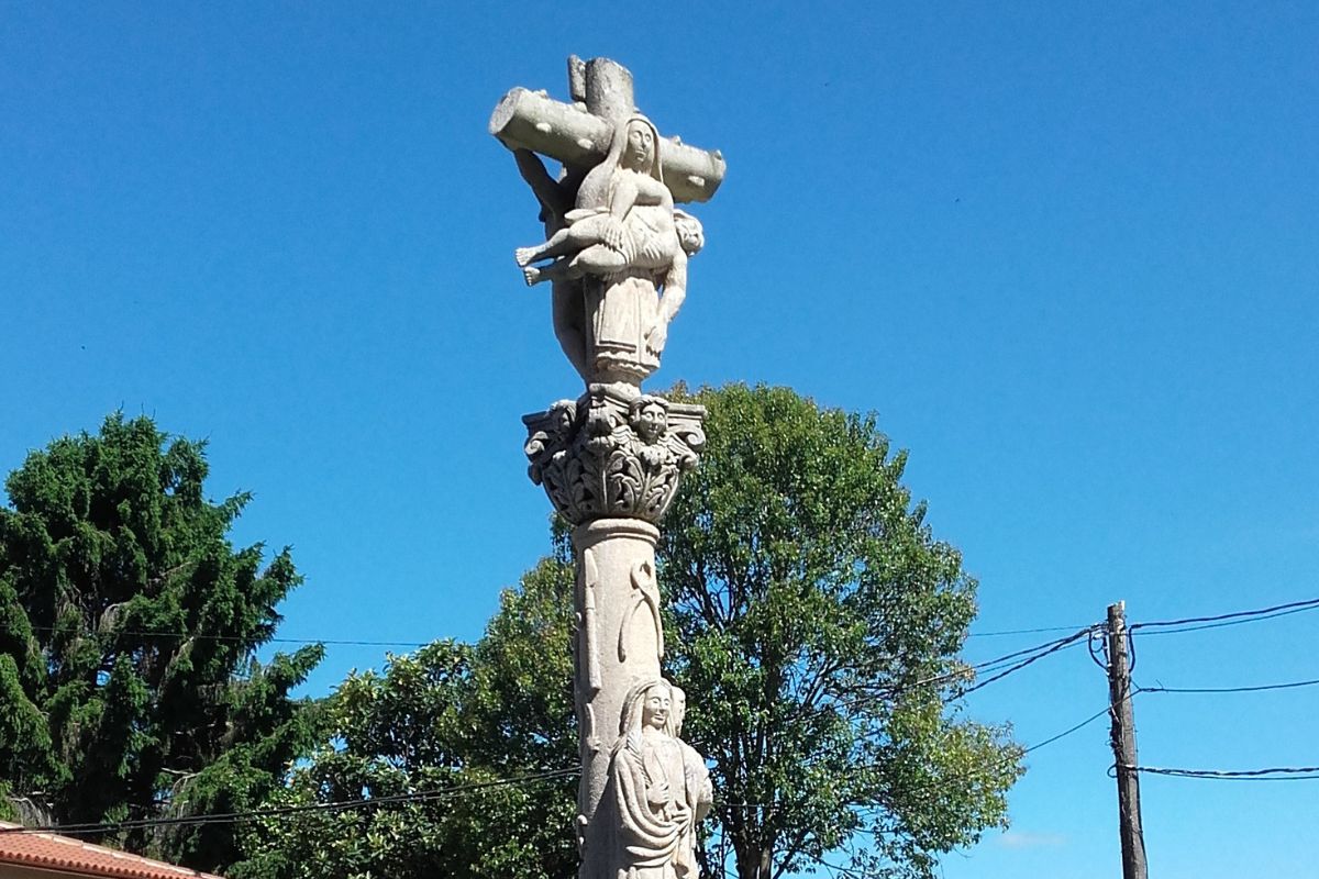 Cruceiro de San Bartolomé de Rebordáns (detalle)