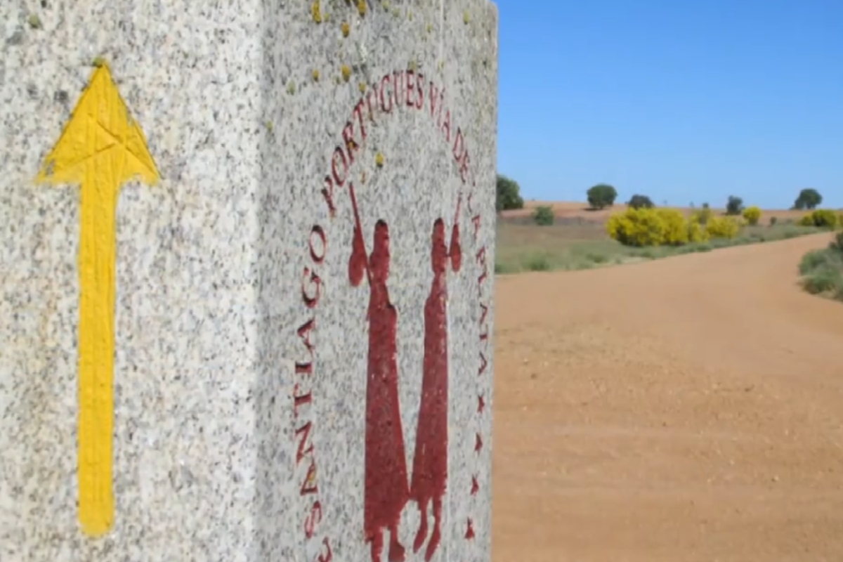 Segnaletica sul Cammino Portoghese della Via della Plata