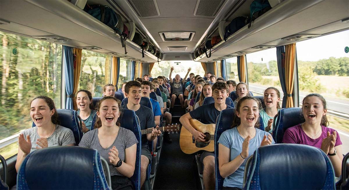 viaje-camino-jovenes Adolescentes en el viaje al Camino de Santiago