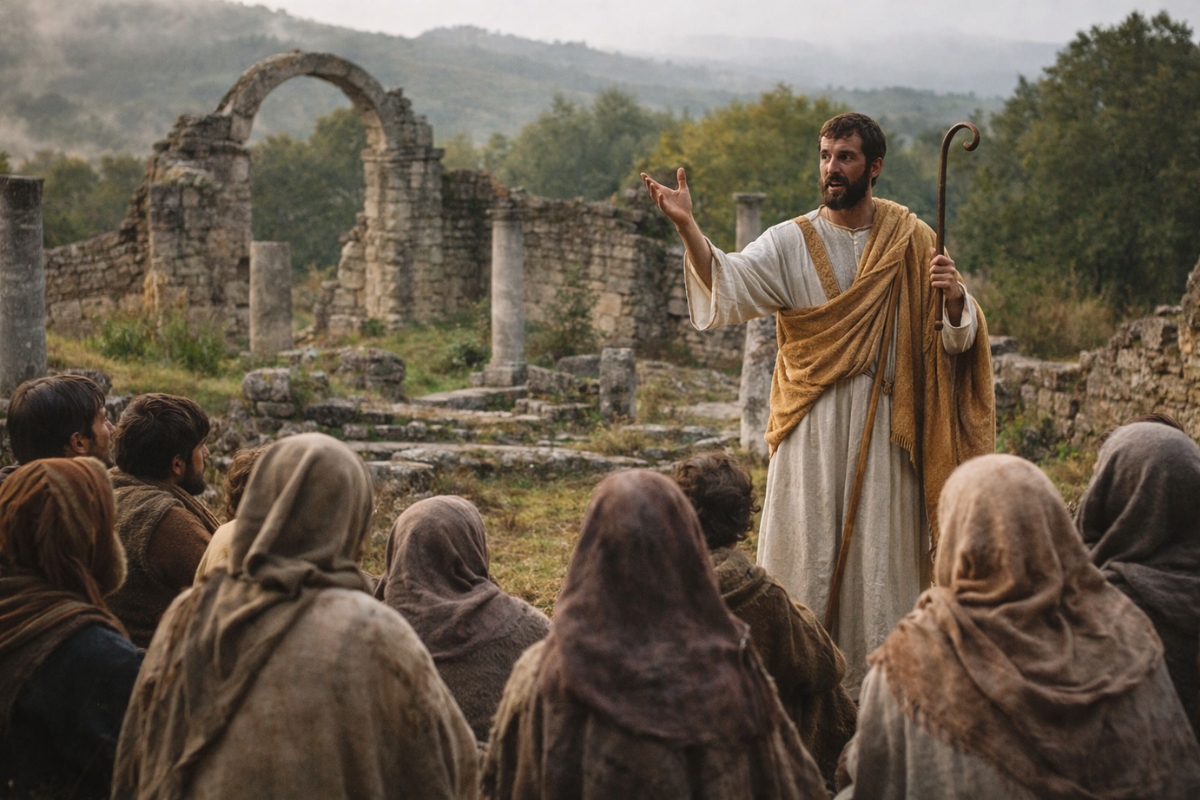 Priscillien prêchant Priscillien prêchant